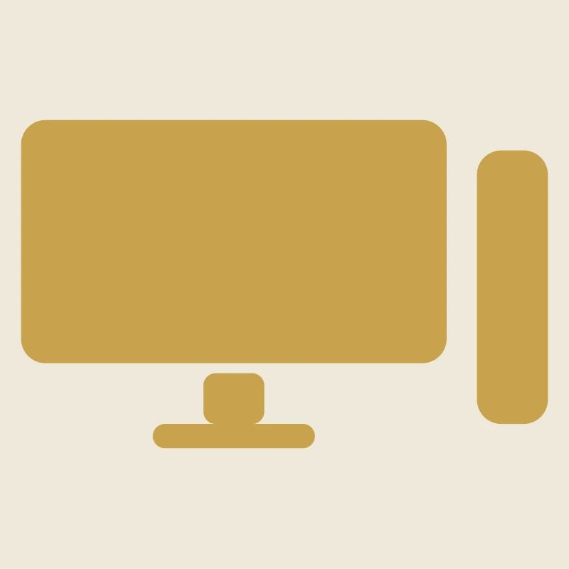 Minimal PC Setup Icon – Gamer Design