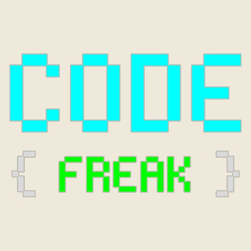 Pixel Code Freak Neon Tee