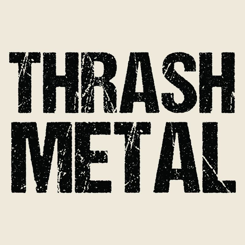 Typographie audacieuse du thrash metal