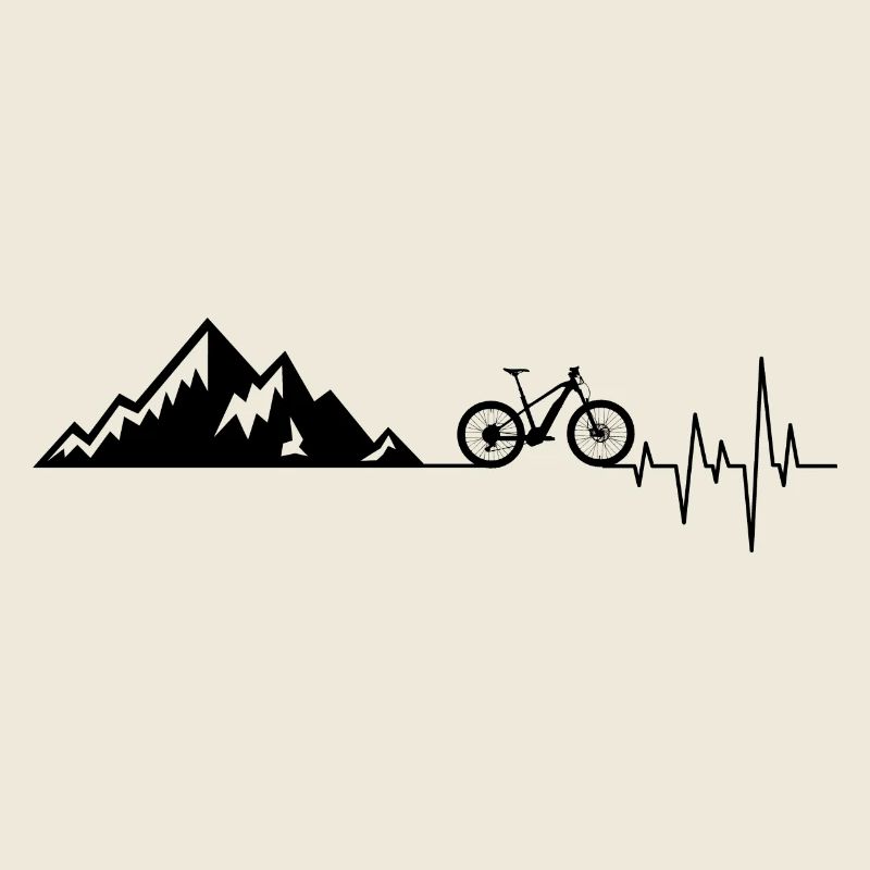 Heartbeat mountains bicycle