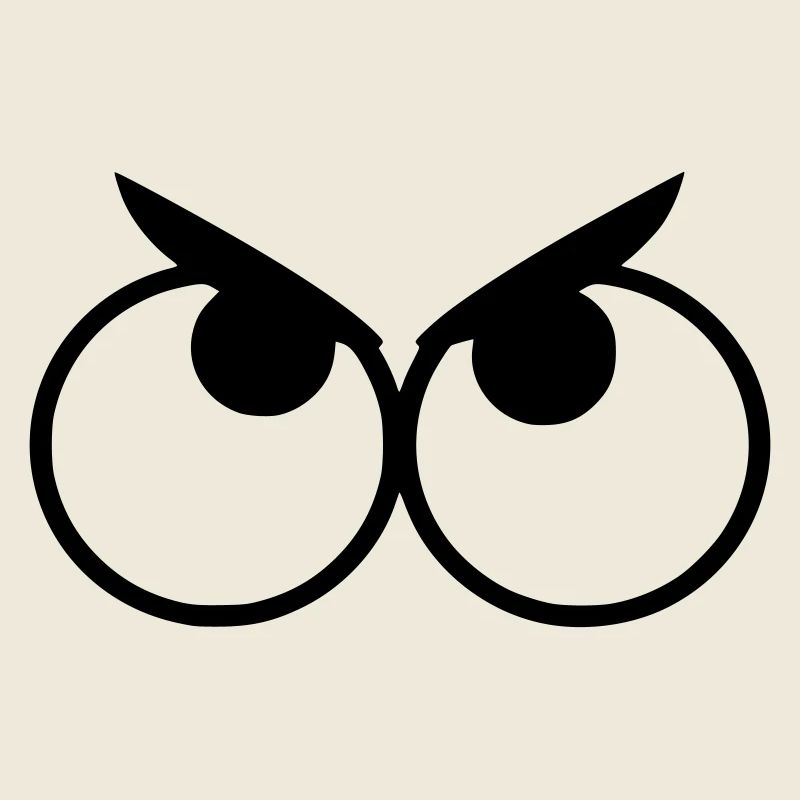 Yeux en colère avec sourcils #