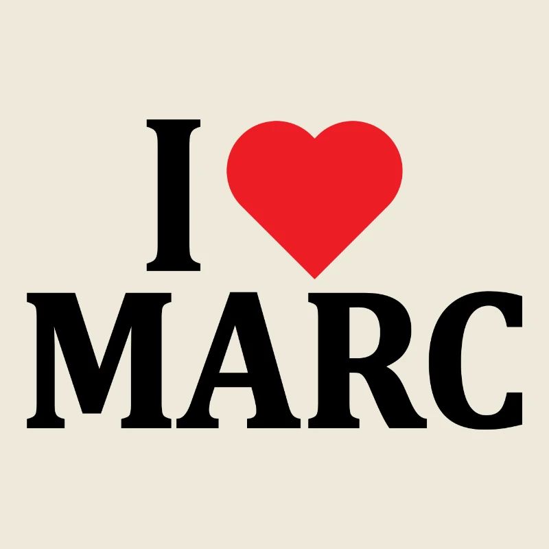 T-Shirt I love Marc T-Shirt Geschenkidee