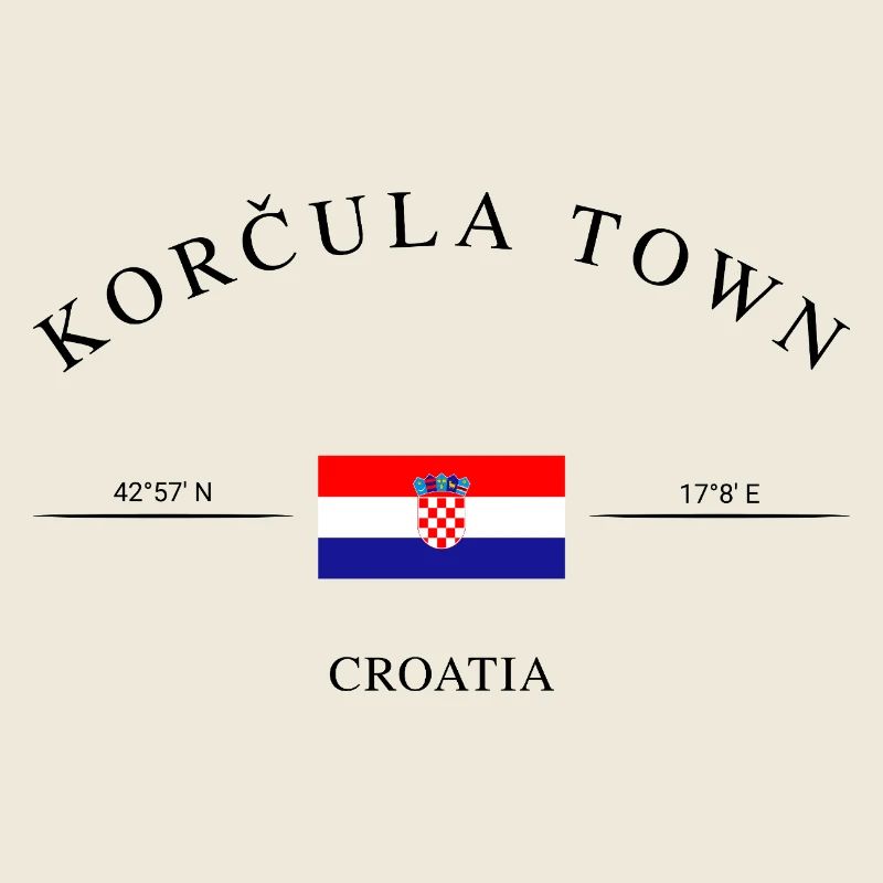 Korčula Town Kroatien – Urlaub Souvenir & Geschenk