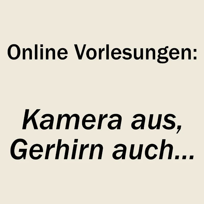 Unispruch "Online Vorlesungen" Geschenk, Studenten