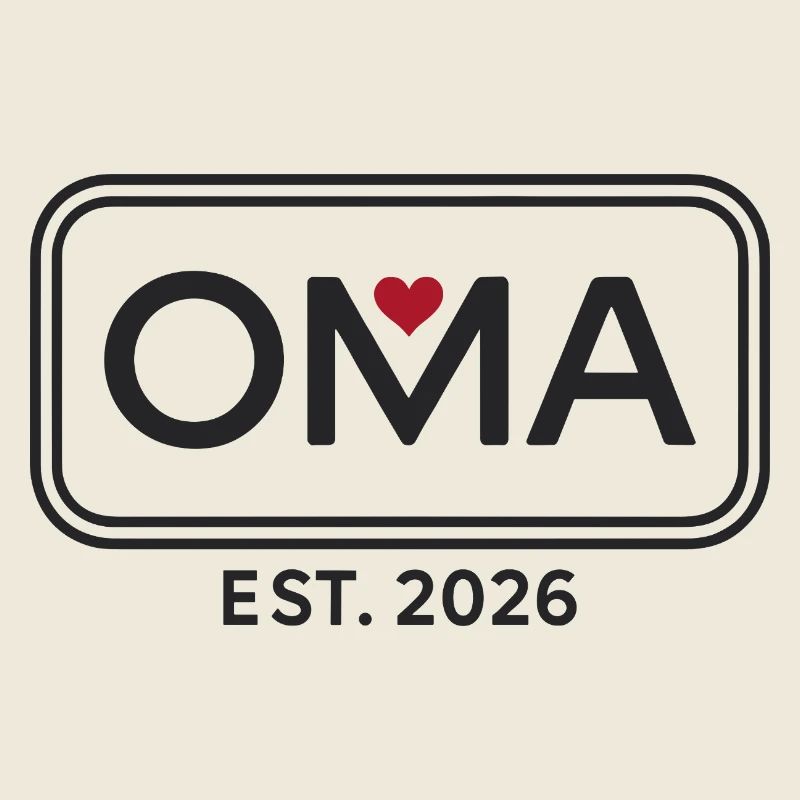 OMA EST. 2026 Stolze Großmutter Ankündigung