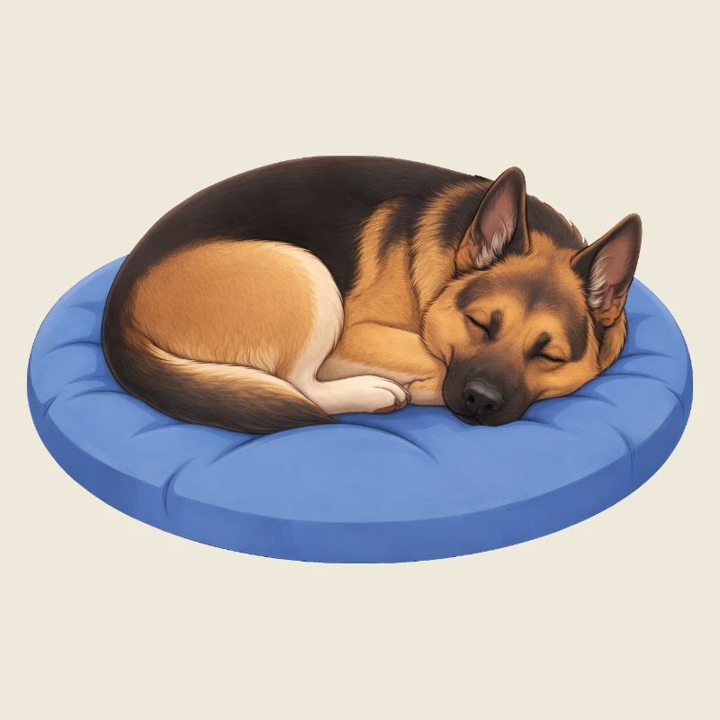 German Shepherd Relax, Chill, Lie