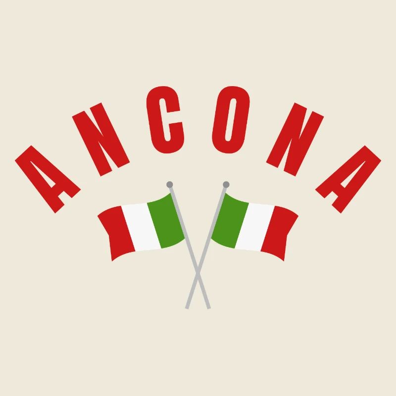Ancona-Flaggen-Emblem