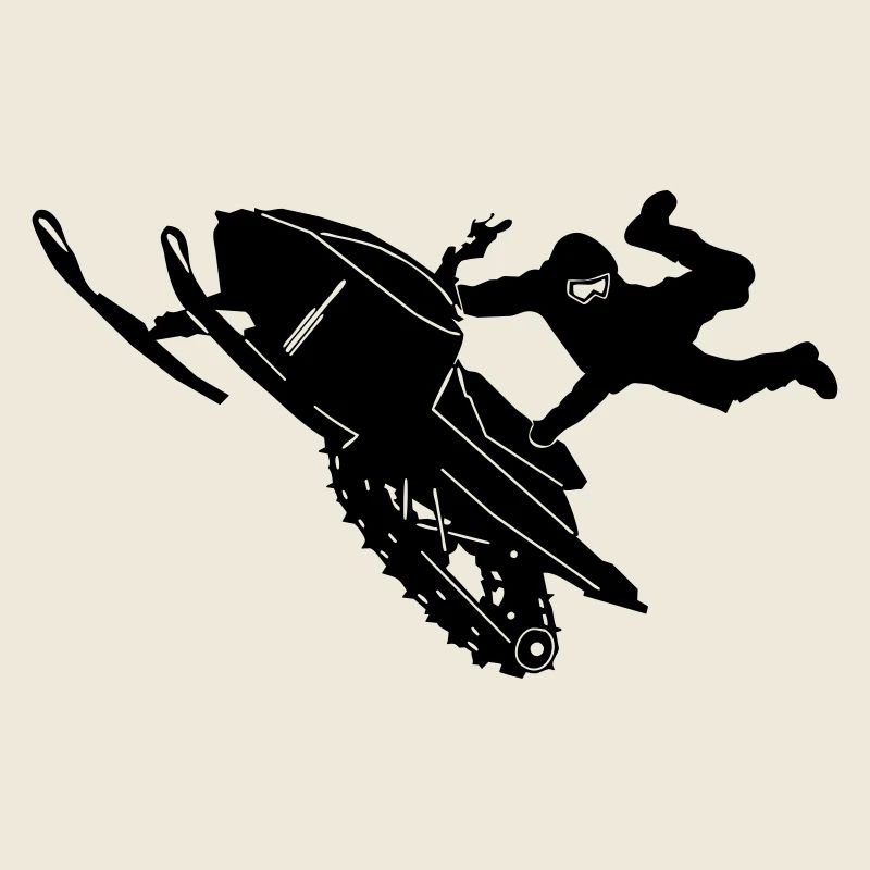 Motoneige pilote Stunts