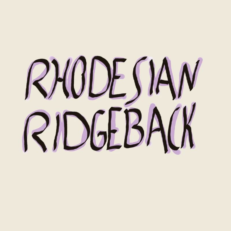 Rhodesian Ridgeback SchriftzugDesign