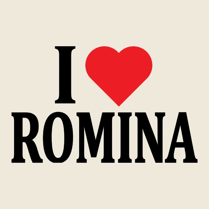 Ich liebe T-Shirt Romina T-Shirt Geschenkidee