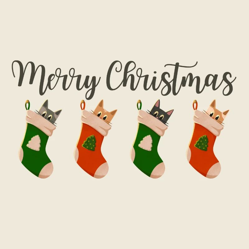 Joyeux Noël - Chats pour Noël
