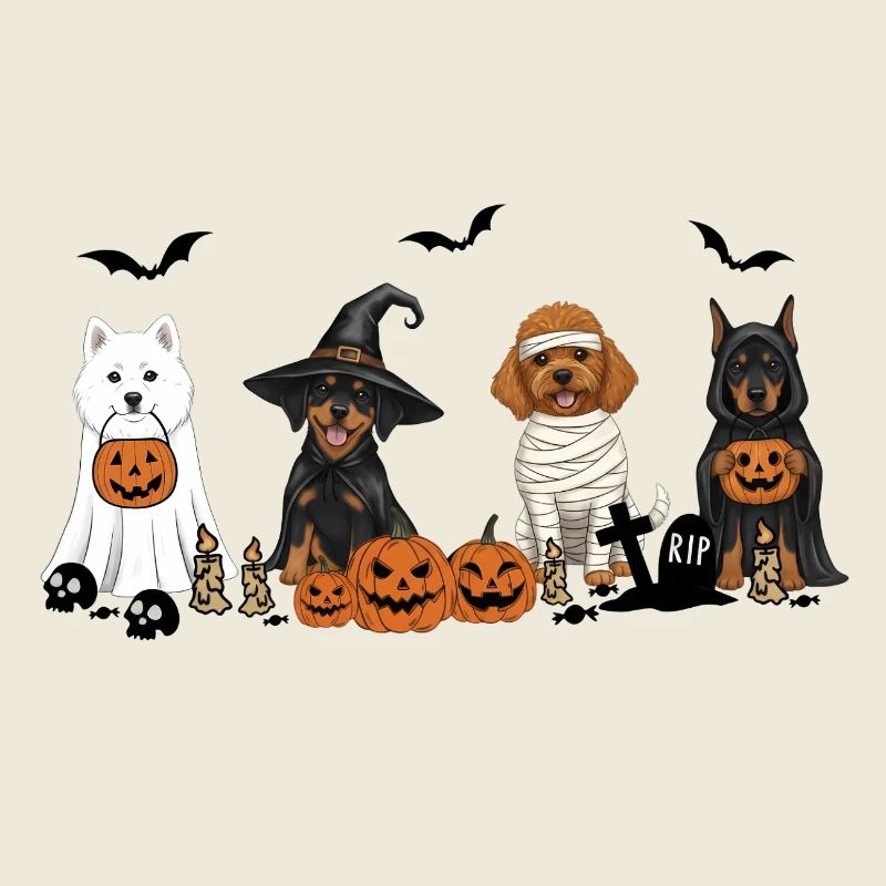 Hunde-Halloween