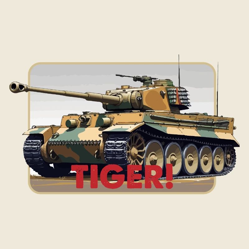 Tiger Panzer Illustration