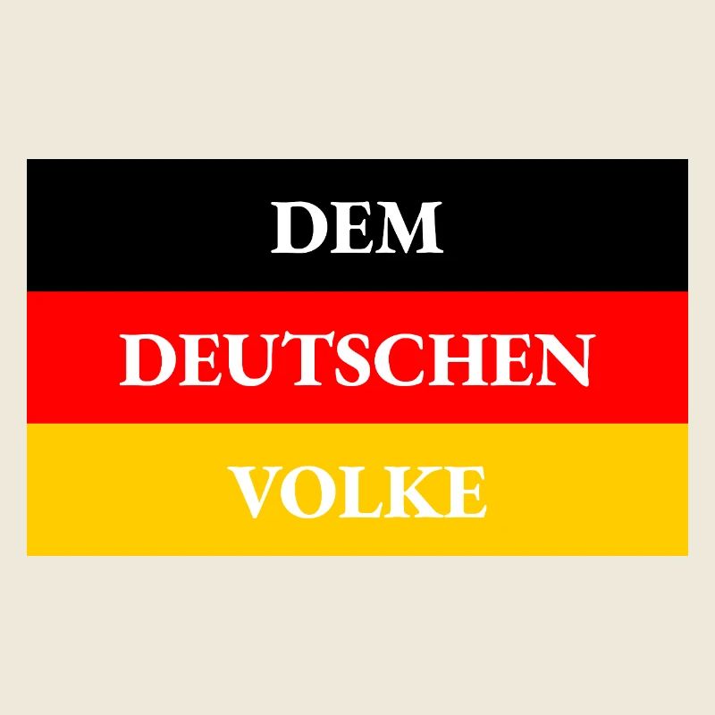 DRAPEAU AU PEUPLE ALLEMAND