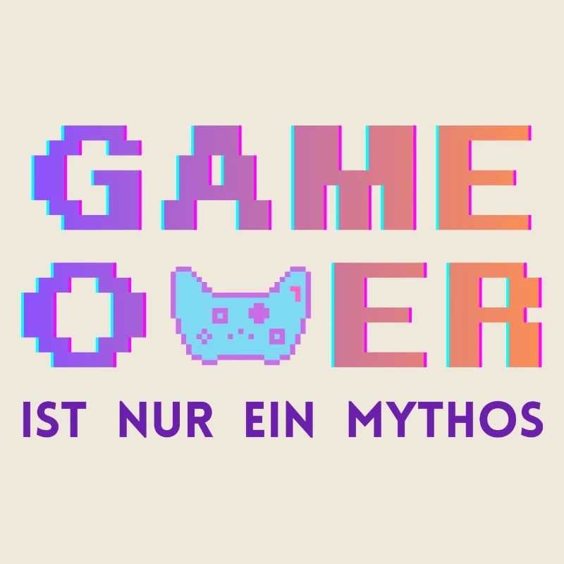 Game Over Mythos Pixel Gradient