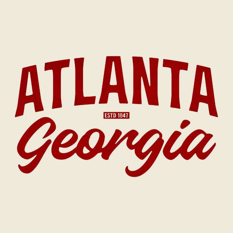 Atlanta Georgia Vintage Script