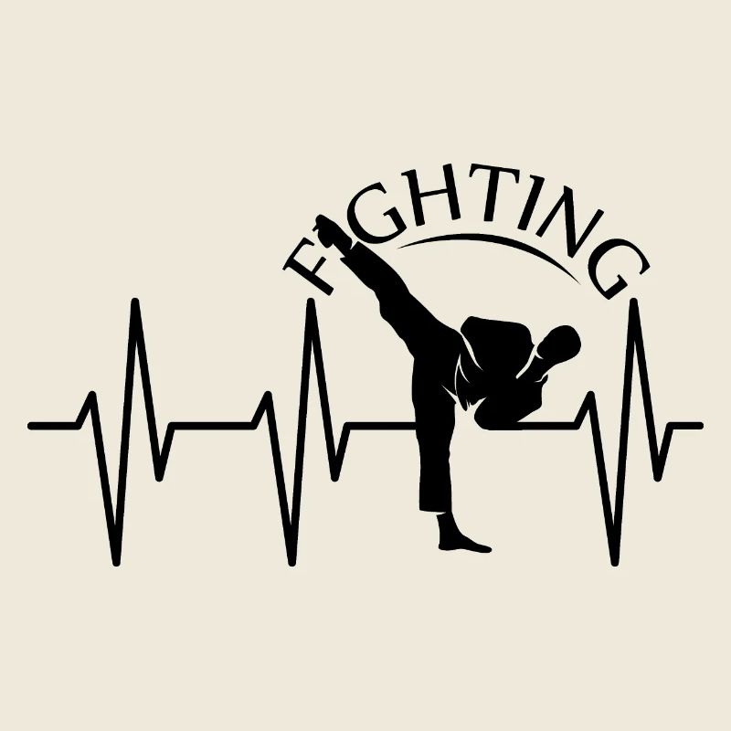Pulse Kick Martial Arts Fighter Karate Symbol Dojo