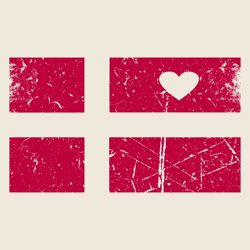 Danemark drapeau design T-shirt