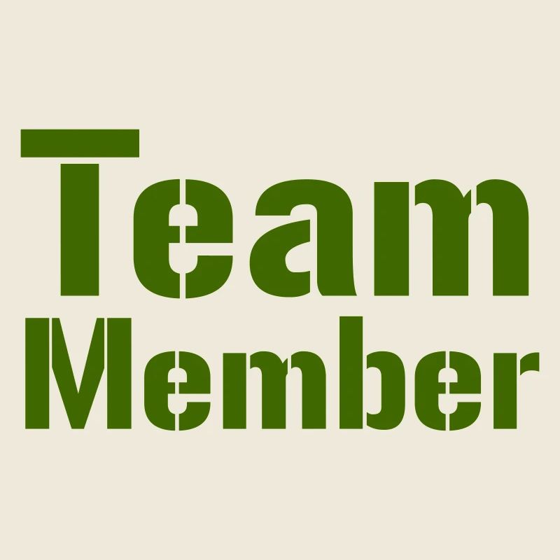 Team Member Bold Typography