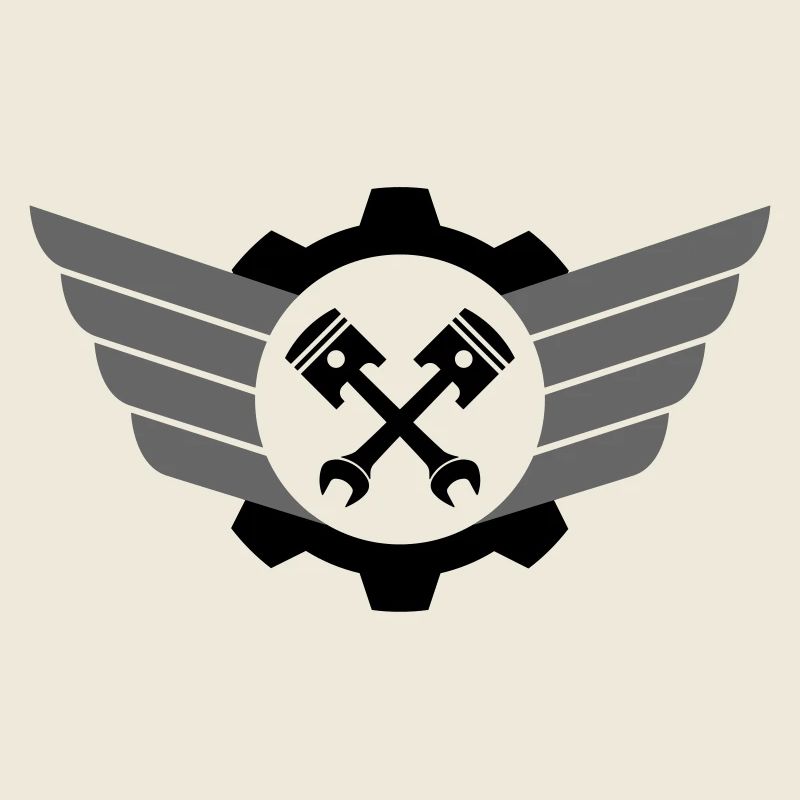 Clé de piston croisée avec engrenage et aile