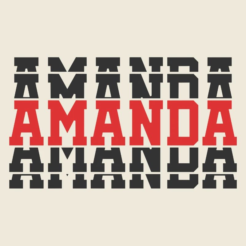 Amanda t-shirt t-shirt gift idea stacked text