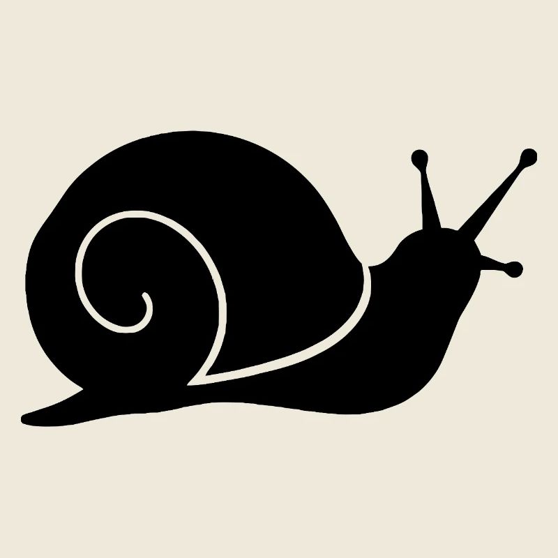 Simple Snail Silhouette