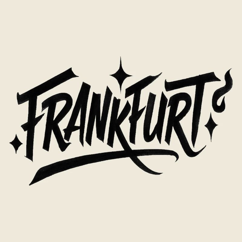 Lettrage graffiti de Francfort