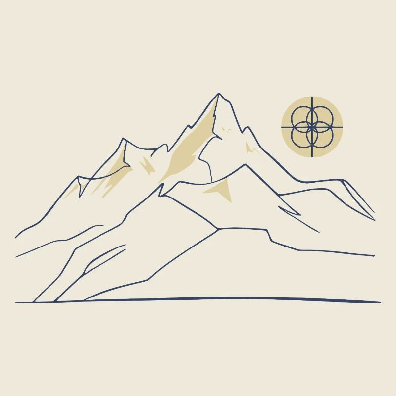 Mountain Line Art