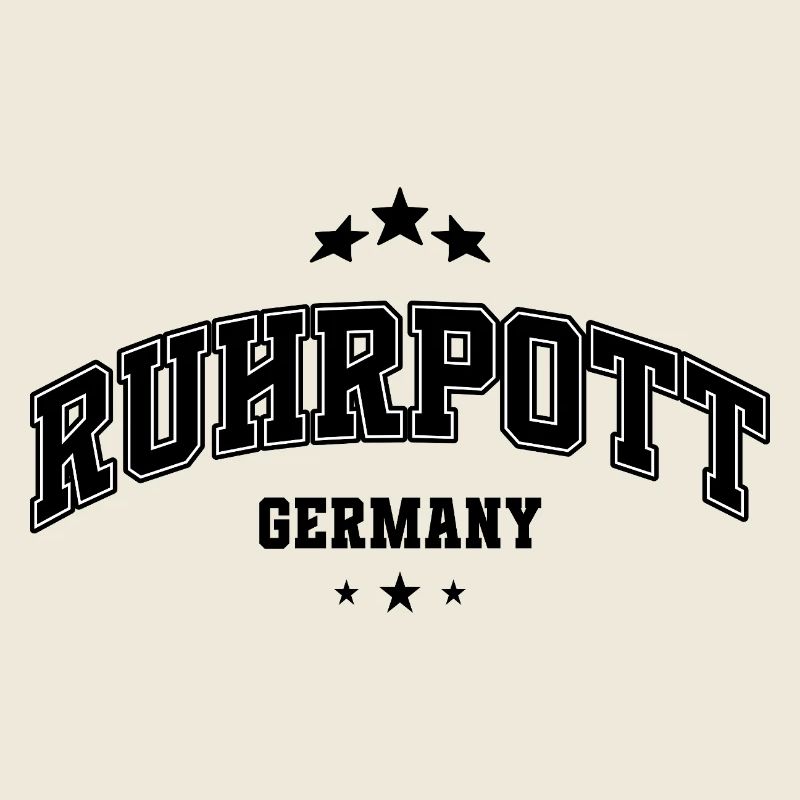Ruhrpott lettering vintage style urban design
