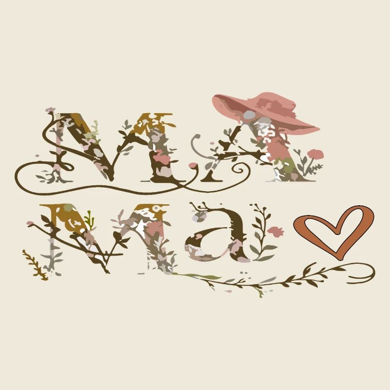 Lettres de Fleurs Maman