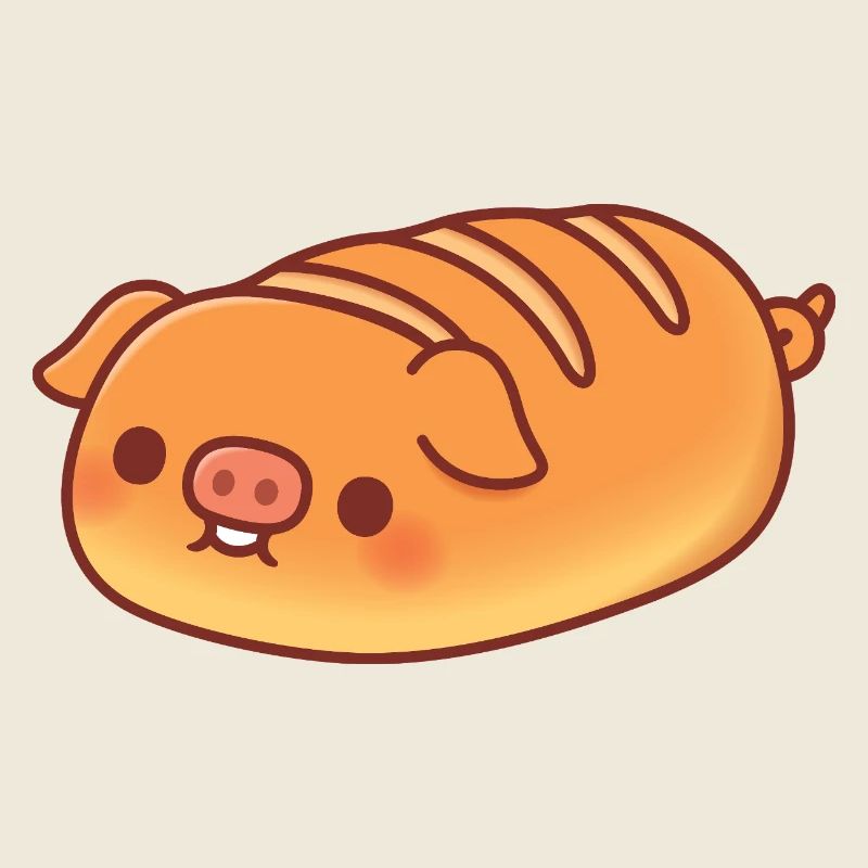 Mignonne miche baguette de cochon