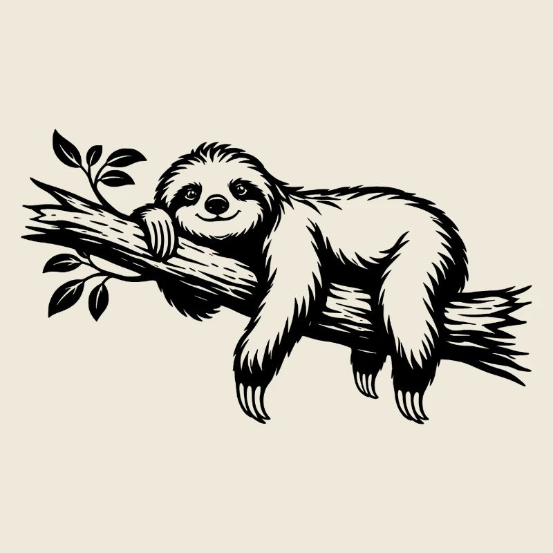Sloth chillant