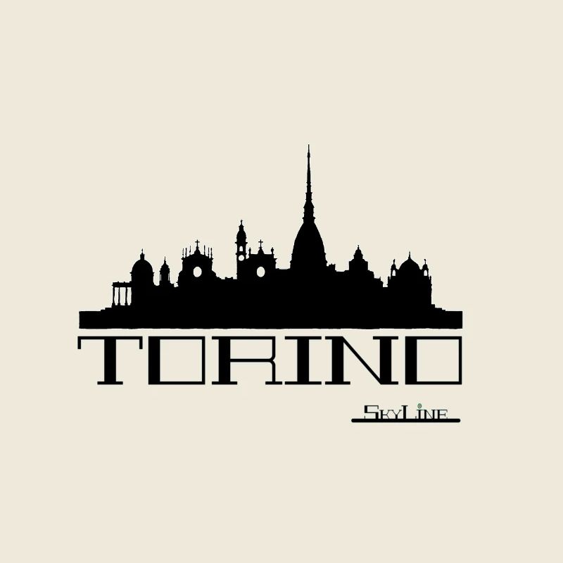 Turin Skyline Silhouette