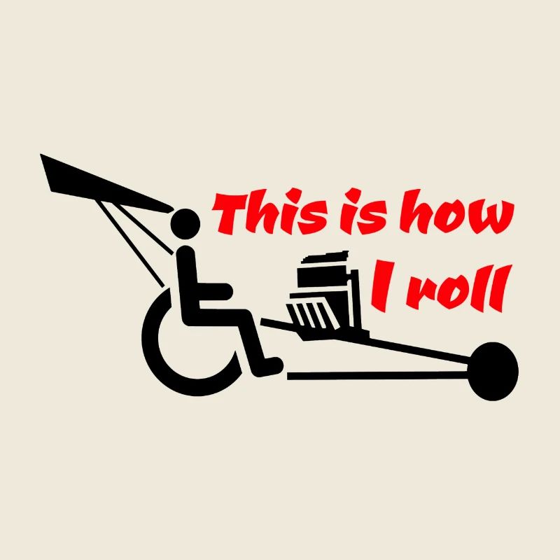 This is how I roll with my wheelchair with V8 engine #