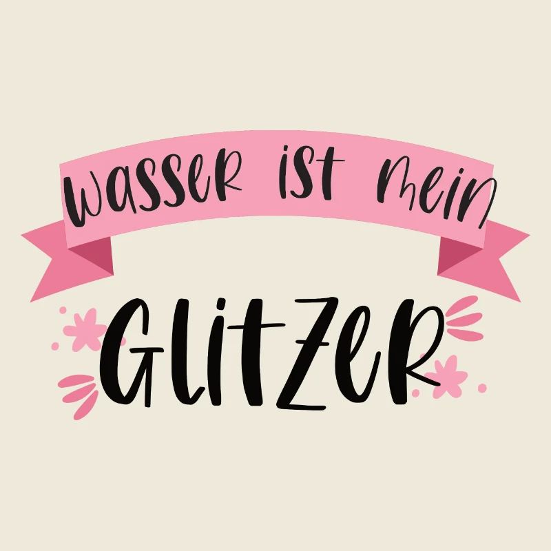 Wasser Schwimmen Glitzer Geschenk