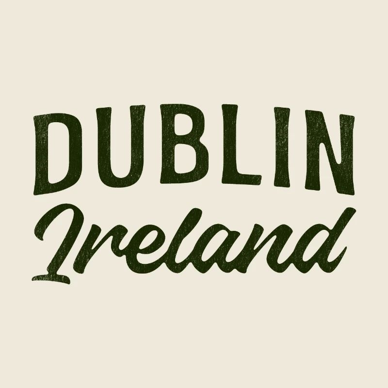 Dublin Irland Script Typografie