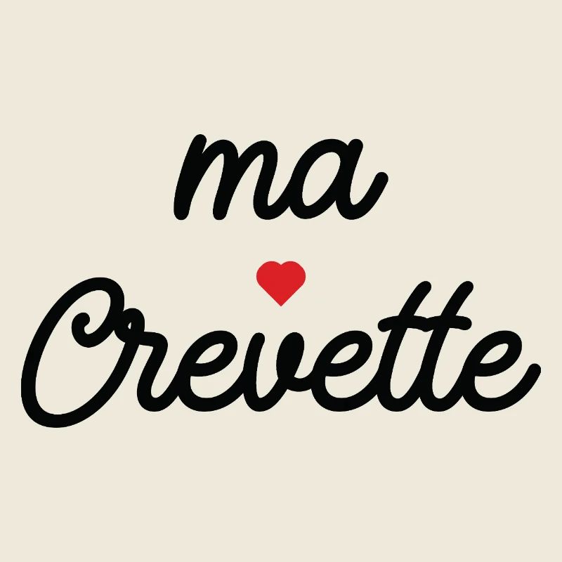 Ma Crevette Coeur Script Tee