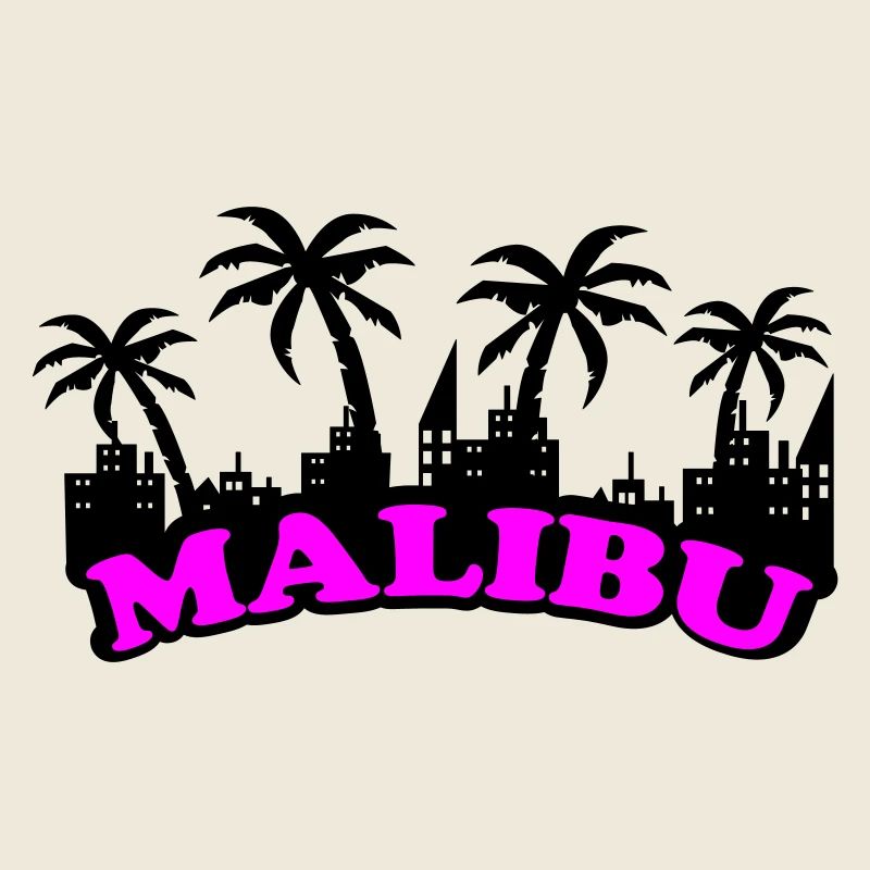 Police rose néon de Malibu