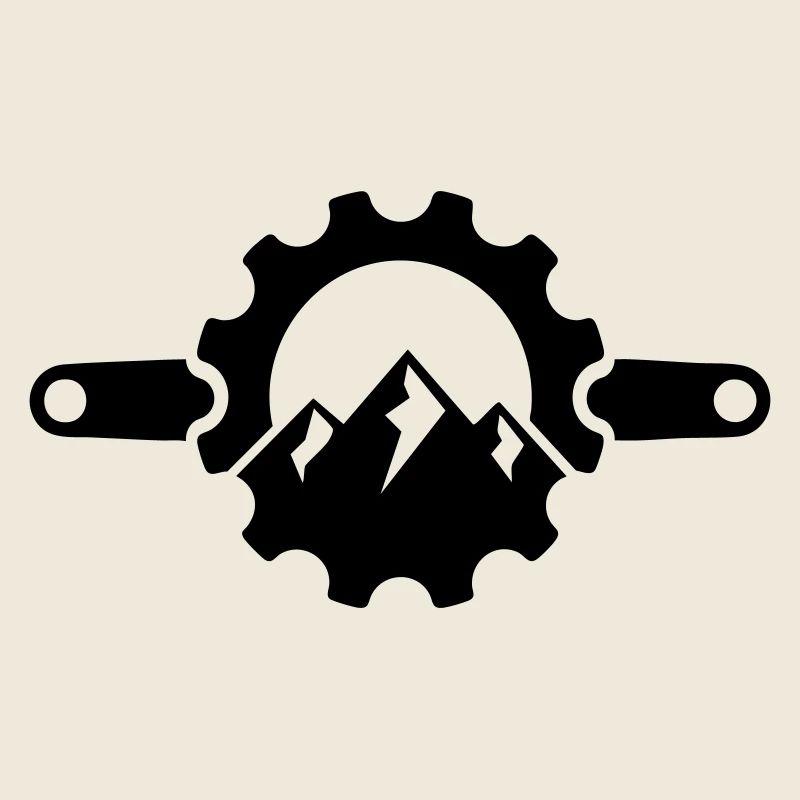Crank Mountain – MTB Chainring Logo