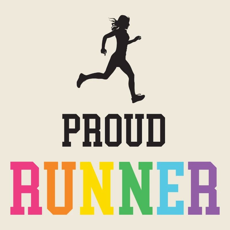 Fier coureur LGBT