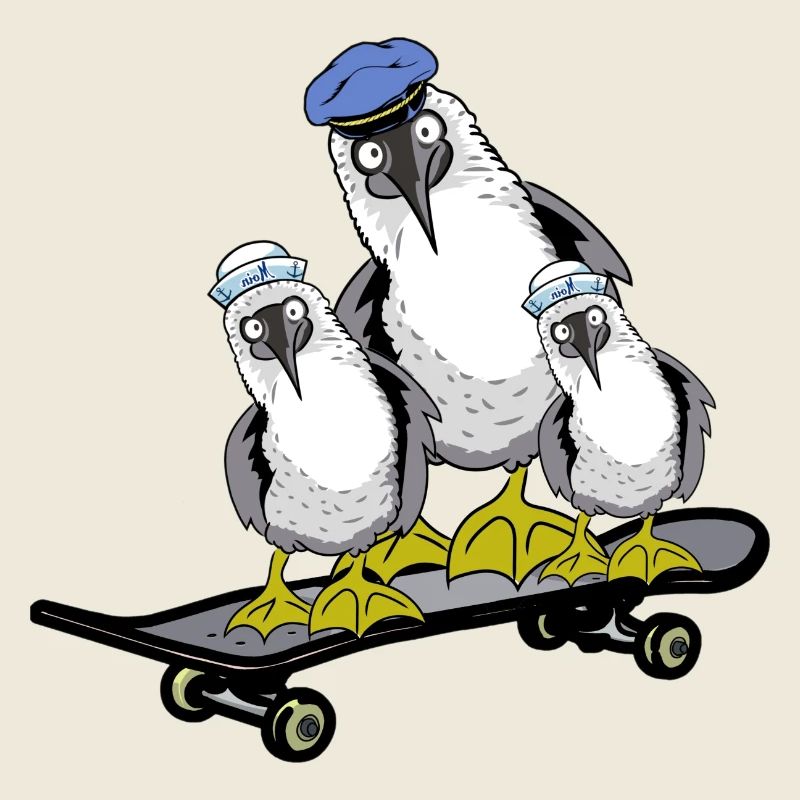 Nordic Seagulls Skater Skateboard Sailors Skate