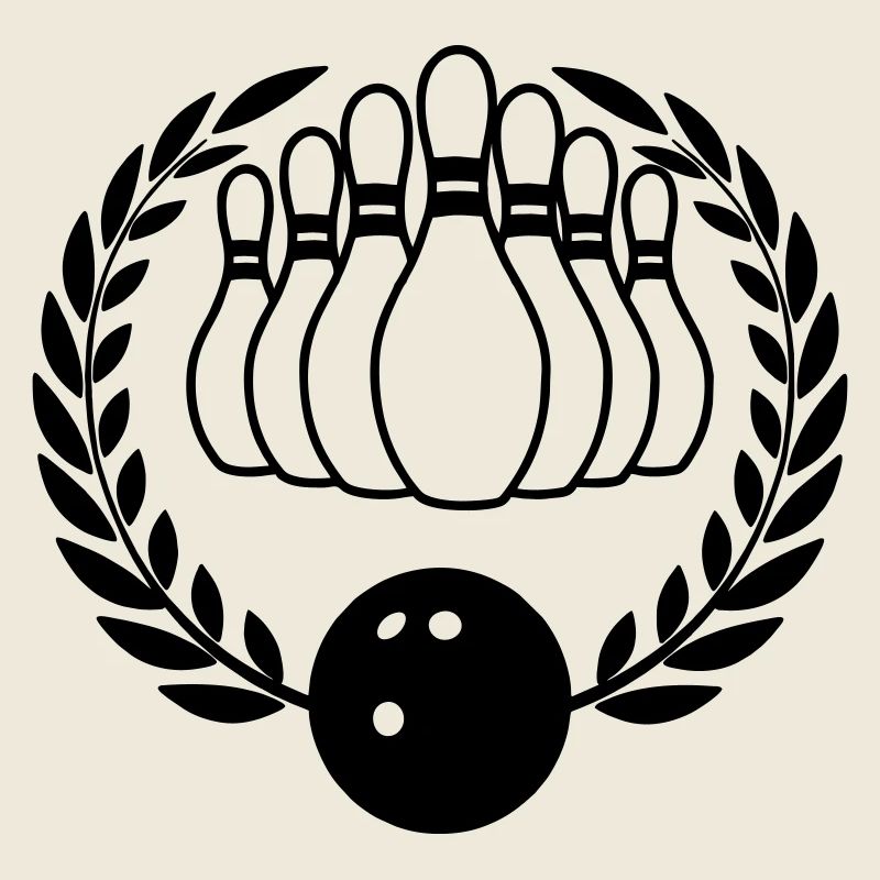 Bowling laurel wreath