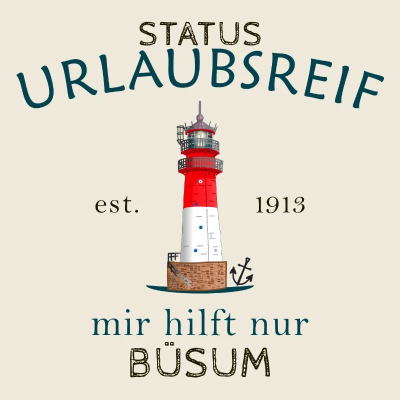 Büsum, ready for vacation, lighthouse, Germany