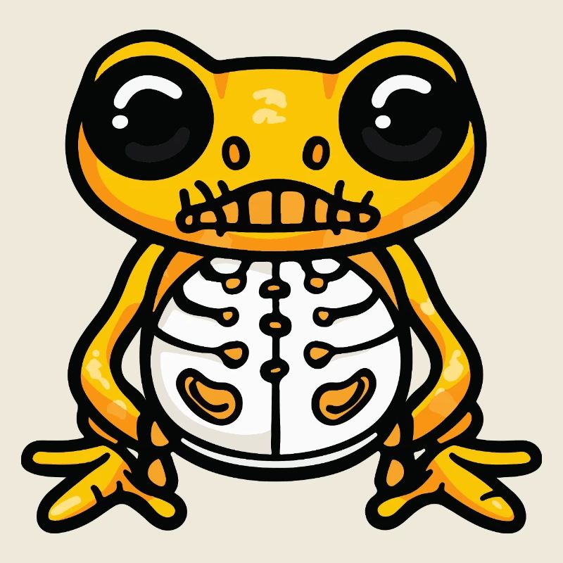 Grenouille Halloween Zombie
