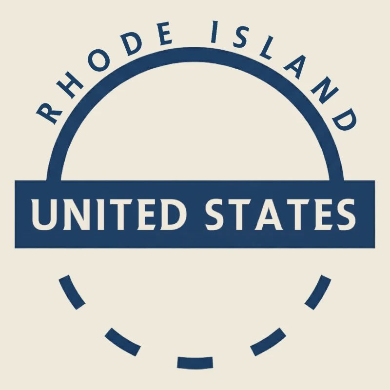 Rhode Island USA Round logo