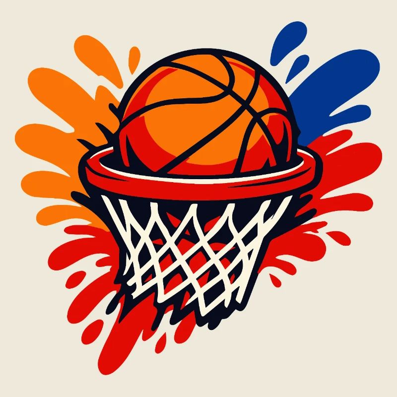 Éclaboussure du panier de basket