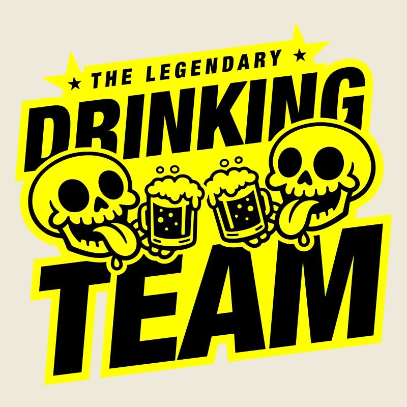 Drinking Team Skelett Bier