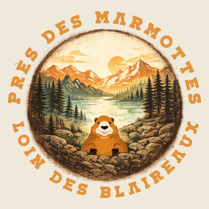 Murmeltier der Alpen