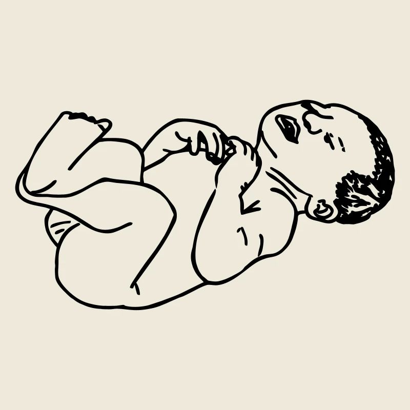 Illustration d’ombre transparente de bébé nouveau-né