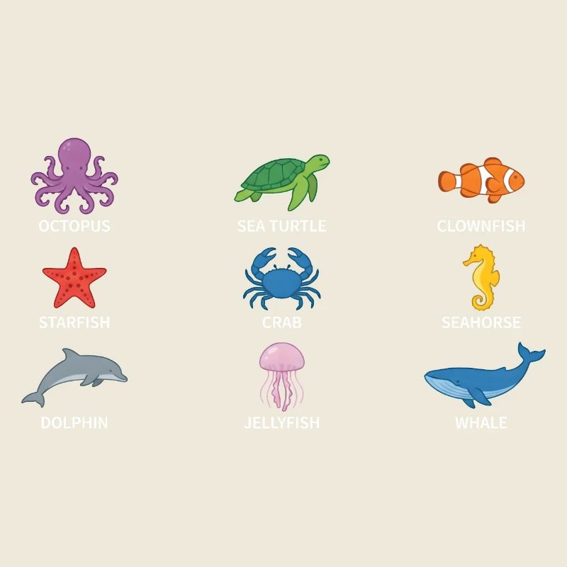Conception de la faune sous-marine